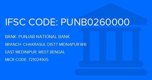 Punjab National Bank (PNB) Chakrasul Distt Midnapur Wb Branch IFSC Code