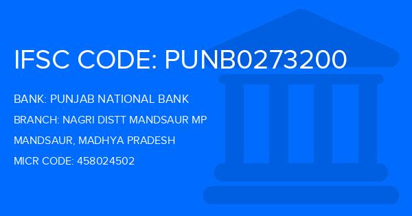 Punjab National Bank (PNB) Nagri Distt Mandsaur Mp Branch IFSC Code