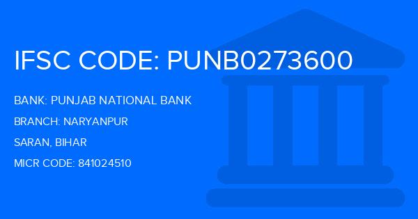 Punjab National Bank (PNB) Naryanpur Branch IFSC Code