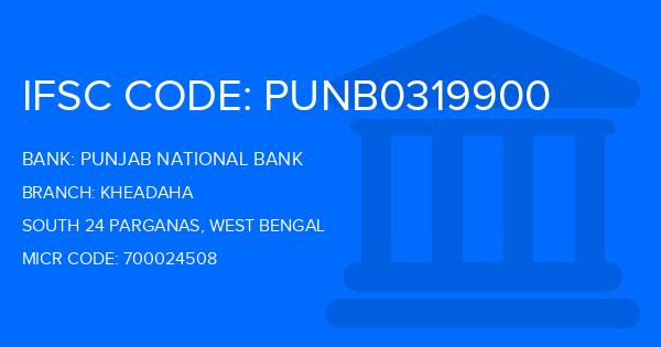 Punjab National Bank (PNB) Kheadaha Branch IFSC Code
