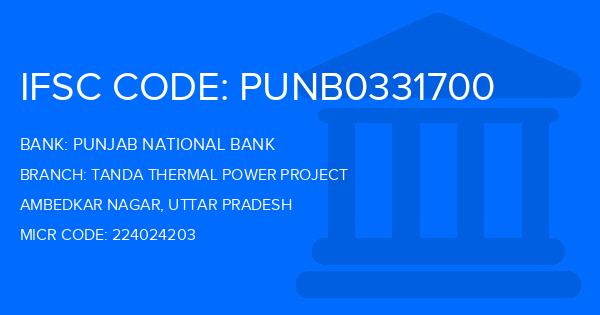 Punjab National Bank (PNB) Tanda Thermal Power Project Branch IFSC Code