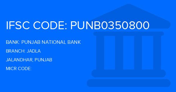 Punjab National Bank (PNB) Jadla Branch IFSC Code