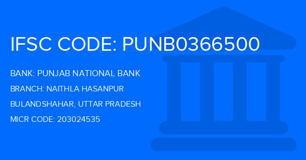 Punjab National Bank (PNB) Naithla Hasanpur Branch IFSC Code