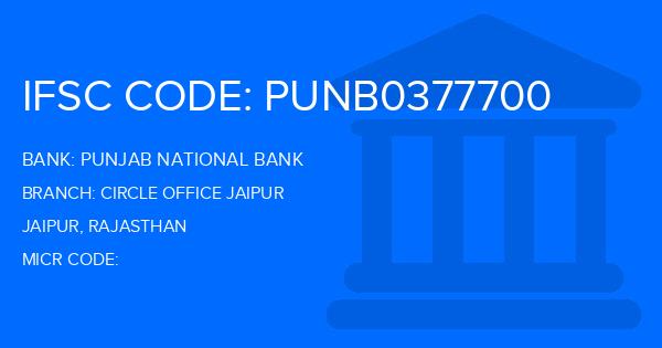 Punjab National Bank (PNB) Circle Office Jaipur Branch IFSC Code