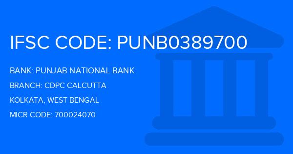 Punjab National Bank (PNB) Cdpc Calcutta Branch IFSC Code