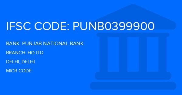 Punjab National Bank (PNB) Ho Itd Branch IFSC Code