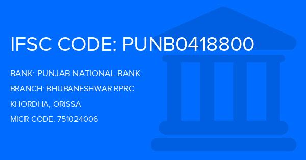 Punjab National Bank (PNB) Bhubaneshwar Rprc Branch IFSC Code