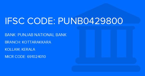 Punjab National Bank (PNB) Kottarakkara Branch IFSC Code