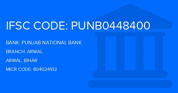 Punjab National Bank (PNB) Arwal Branch IFSC Code