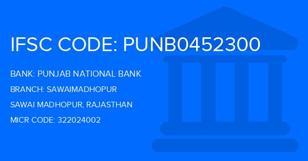Punjab National Bank (PNB) Sawaimadhopur Branch IFSC Code