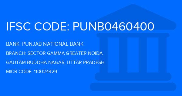 Punjab National Bank (PNB) Sector Gamma Greater Noida Branch IFSC Code