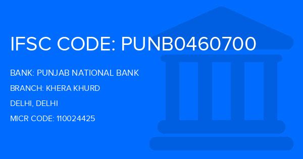 Punjab National Bank (PNB) Khera Khurd Branch IFSC Code
