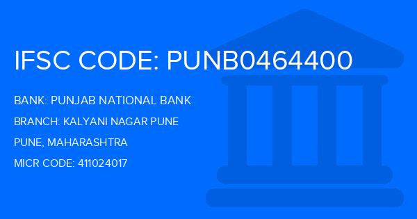 Punjab National Bank (PNB) Kalyani Nagar Pune Branch IFSC Code