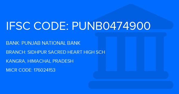 Punjab National Bank (PNB) Sidhpur Sacred Heart High Sch Branch IFSC Code