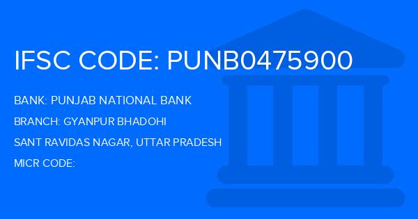 Punjab National Bank (PNB) Gyanpur Bhadohi Branch IFSC Code