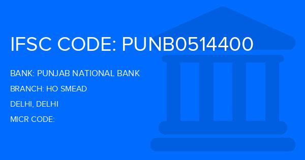 Punjab National Bank (PNB) Ho Smead Branch IFSC Code