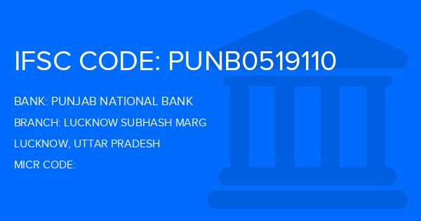 Punjab National Bank (PNB) Lucknow Subhash Marg Branch IFSC Code