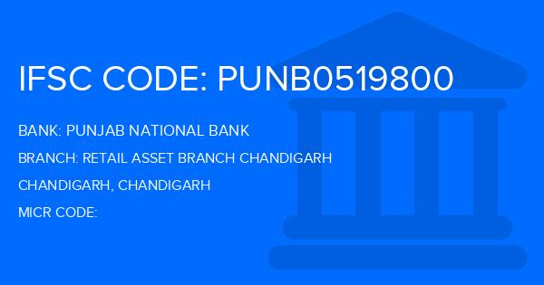 Punjab National Bank (PNB) Retail Asset Branch Chandigarh Branch IFSC Code