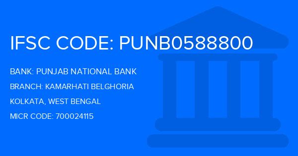 Punjab National Bank (PNB) Kamarhati Belghoria Branch IFSC Code