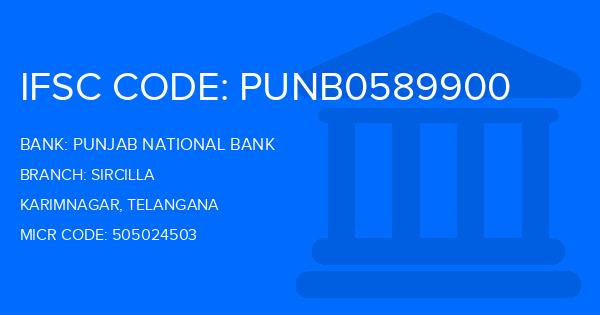 Punjab National Bank (PNB) Sircilla Branch IFSC Code