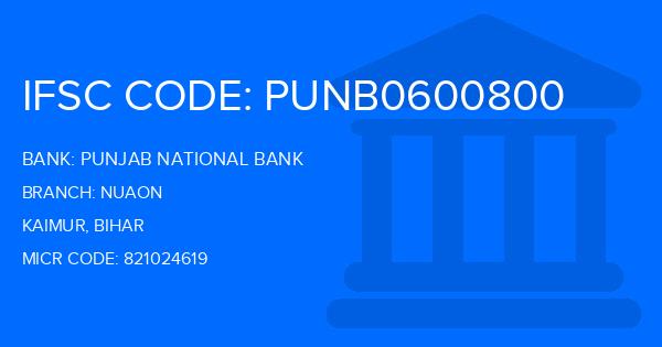 Punjab National Bank (PNB) Nuaon Branch IFSC Code