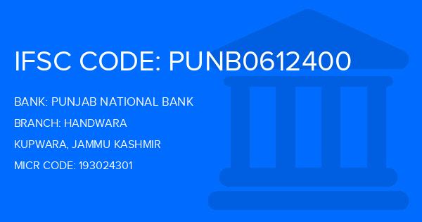 Punjab National Bank (PNB) Handwara Branch IFSC Code