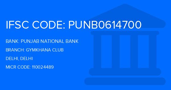 Punjab National Bank (PNB) Gymkhana Club Branch IFSC Code