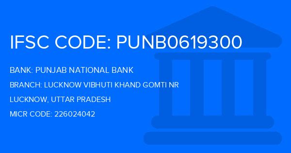 Punjab National Bank (PNB) Lucknow Vibhuti Khand Gomti Nr Branch IFSC Code