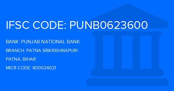 Punjab National Bank (PNB) Patna Srikrishnapuri Branch IFSC Code
