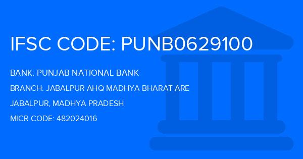 Punjab National Bank (PNB) Jabalpur Ahq Madhya Bharat Are Branch IFSC Code