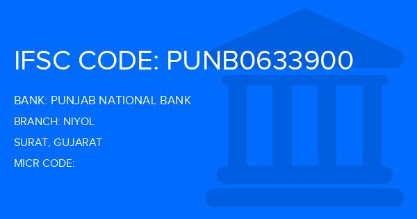 Punjab National Bank (PNB) Niyol Branch IFSC Code