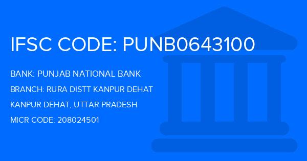 Punjab National Bank (PNB) Rura Distt Kanpur Dehat Branch IFSC Code