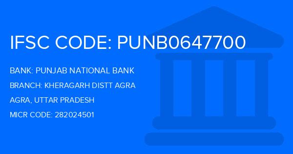 Punjab National Bank (PNB) Kheragarh Distt Agra Branch IFSC Code