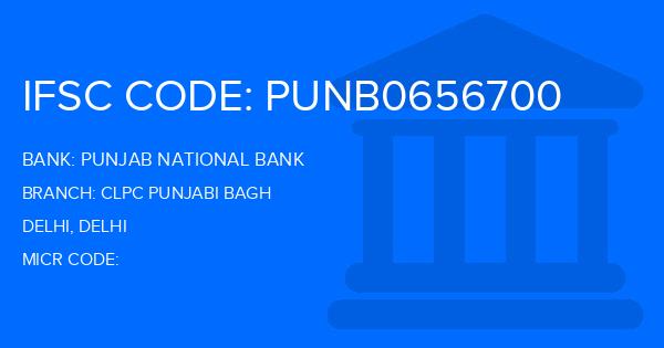 Punjab National Bank (PNB) Clpc Punjabi Bagh Branch IFSC Code