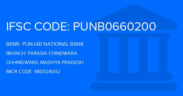 Punjab National Bank (PNB) Parasia Chindwara Branch IFSC Code