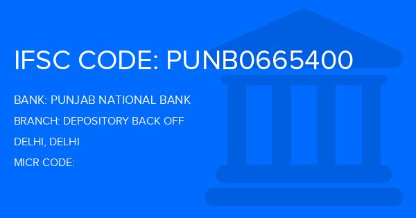 Punjab National Bank (PNB) Depository Back Off Branch IFSC Code
