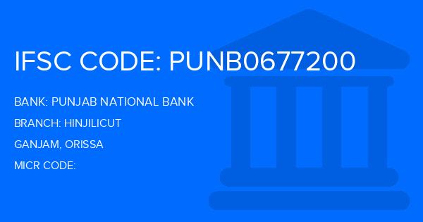 Punjab National Bank (PNB) Hinjilicut Branch IFSC Code
