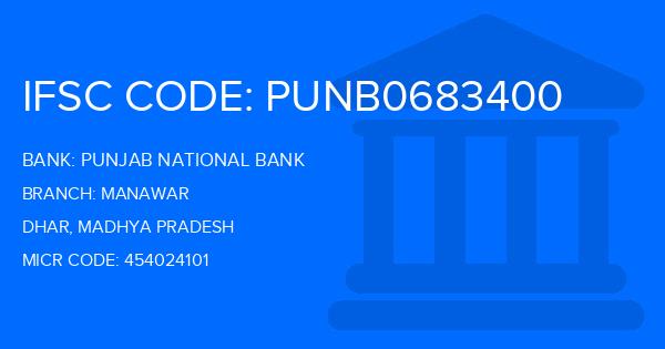 Punjab National Bank (PNB) Manawar Branch IFSC Code