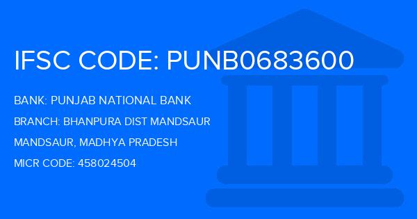 Punjab National Bank (PNB) Bhanpura Dist Mandsaur Branch IFSC Code