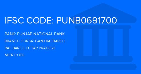 Punjab National Bank (PNB) Fursatganj Raebareli Branch IFSC Code