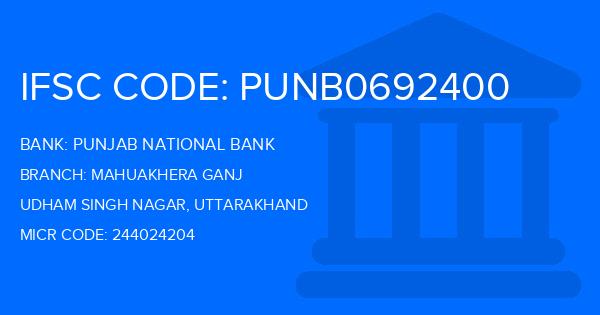 Punjab National Bank (PNB) Mahuakhera Ganj Branch IFSC Code
