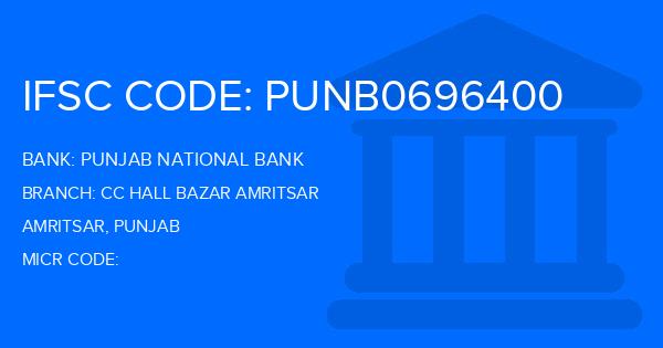 Punjab National Bank (PNB) Cc Hall Bazar Amritsar Branch IFSC Code