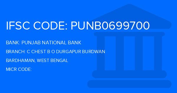 Punjab National Bank (PNB) C Chest B O Durgapur Burdwan Branch IFSC Code