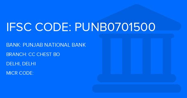 Punjab National Bank (PNB) Cc Chest Bo Branch IFSC Code