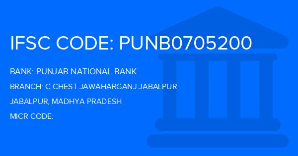 Punjab National Bank (PNB) C Chest Jawaharganj Jabalpur Branch IFSC Code