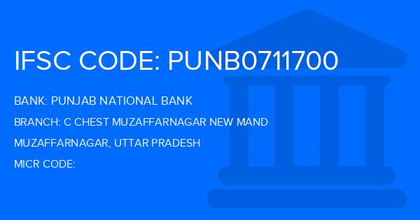 Punjab National Bank (PNB) C Chest Muzaffarnagar New Mand Branch IFSC Code