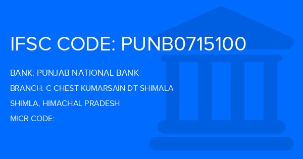 Punjab National Bank (PNB) C Chest Kumarsain Dt Shimala Branch IFSC Code