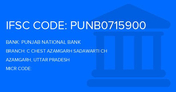 Punjab National Bank (PNB) C Chest Azamgarh Sadawarti Ch Branch IFSC Code