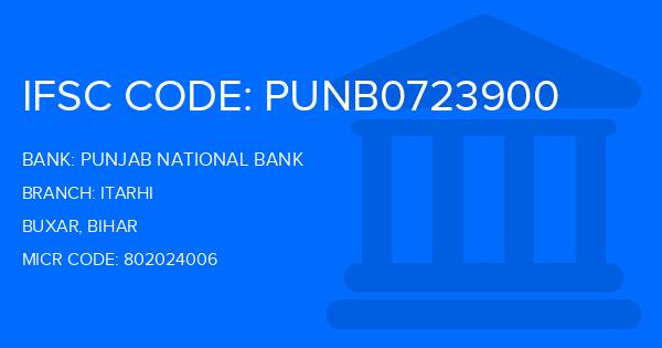 Punjab National Bank (PNB) Itarhi Branch IFSC Code