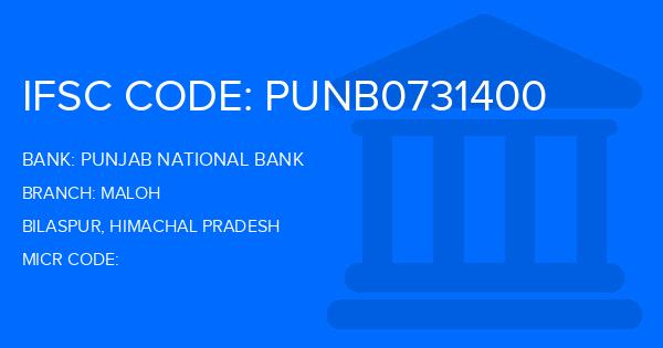 Punjab National Bank (PNB) Maloh Branch IFSC Code
